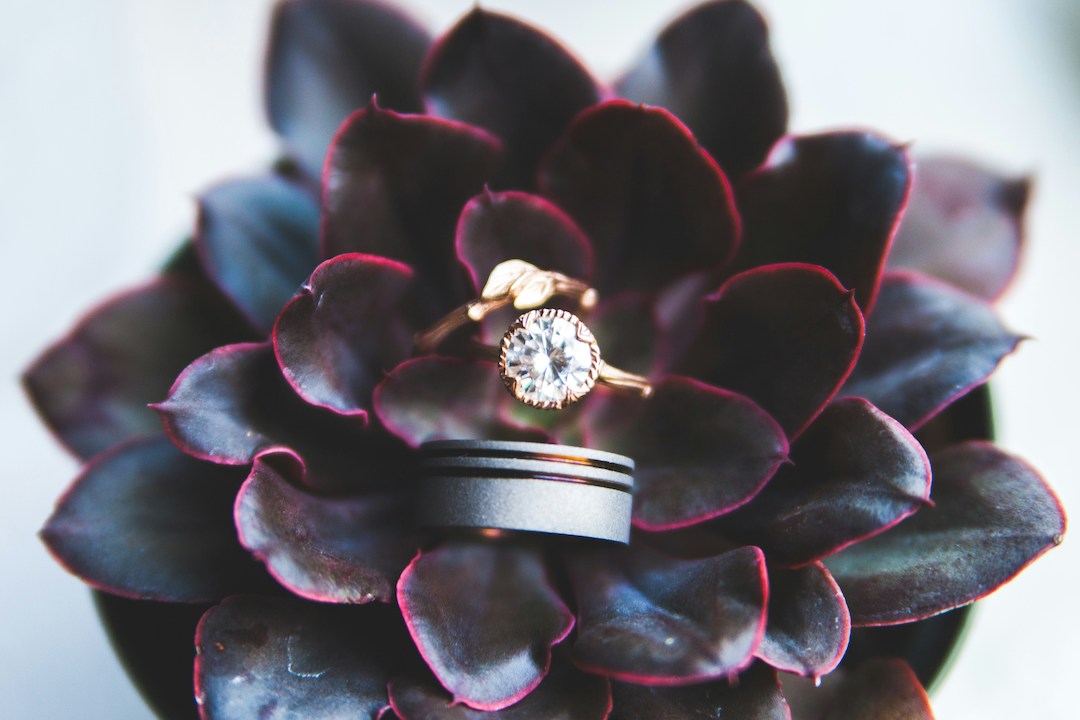 Bezel Set Diamond Ring Engagement by Heather Mount on Unsplash