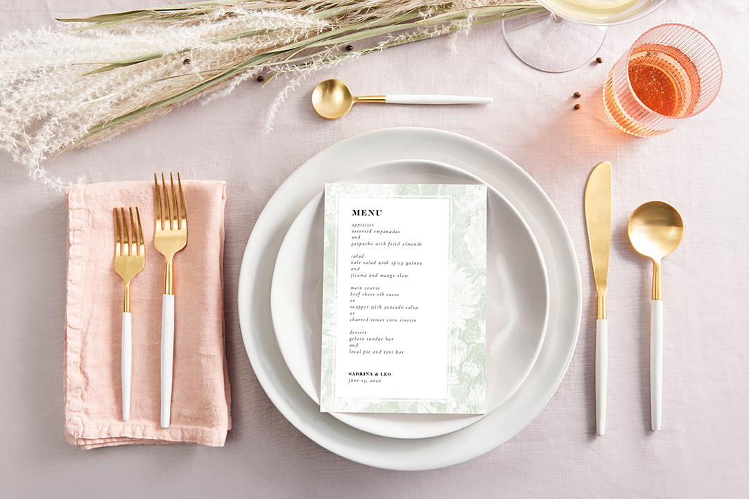 Wedding Menu Card Ideas