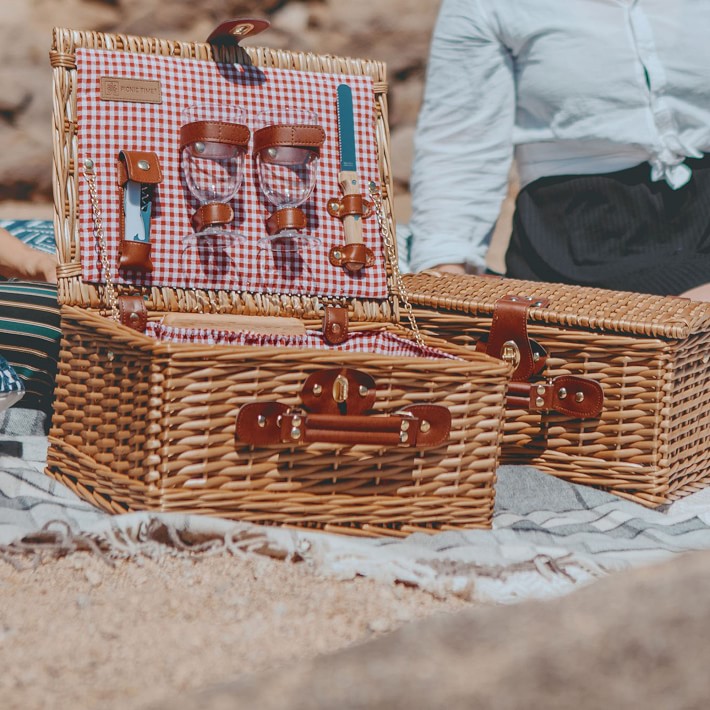 Classic Wine And Cheese Picnic Basket