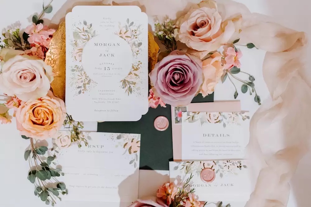 Wedding Stationery Flatlay