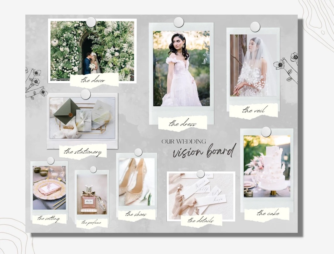 Wedding Vision Board on Etsy