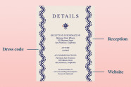 What To Include On A Wedding Details Card Zola Expert Wedding Advice