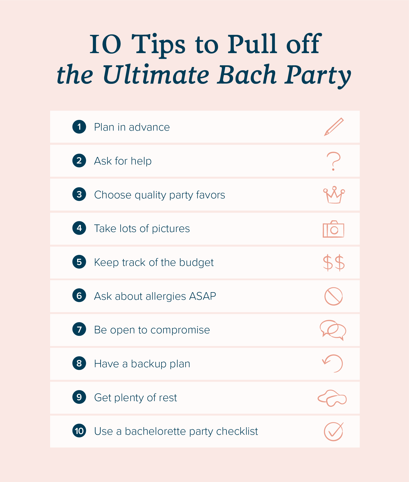 The Ultimate 2025 Bachelorette Party Checklist Zola Expert Wedding Advice   Bachelorette Party Planning Tips 