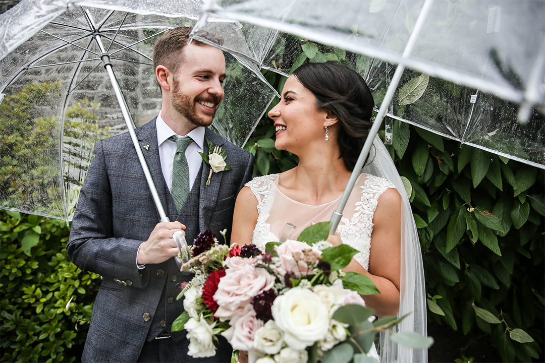 The way we see it Rain on a wedding day is good luck!