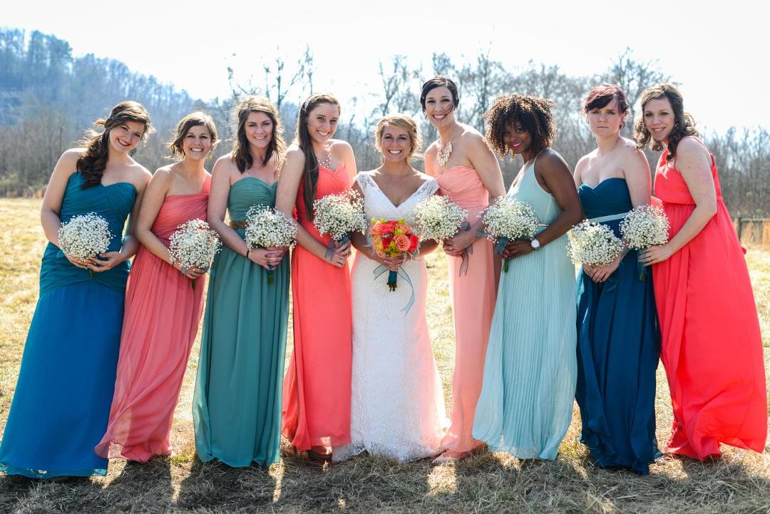 Planning a mix + match bridal party? Save this under your bridesmaids  dress inspo folder! 🤍