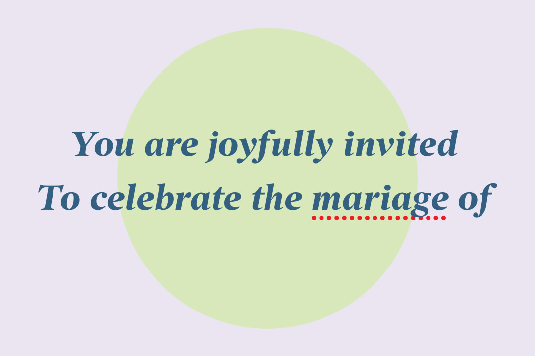 What To Do About A Typo On Your Wedding Invitations Zola Expert