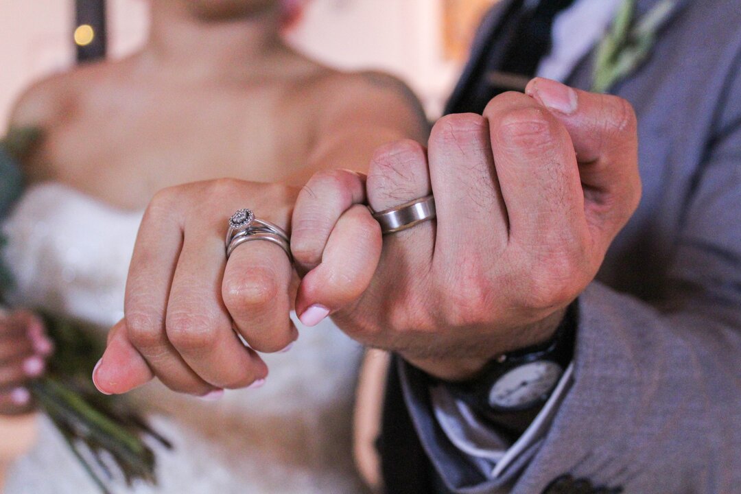 Men with wedding on sale ring