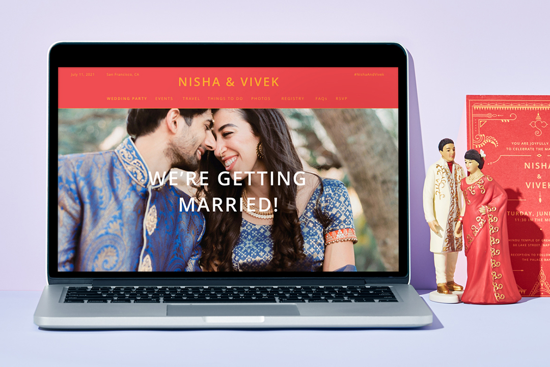 zola wedding website