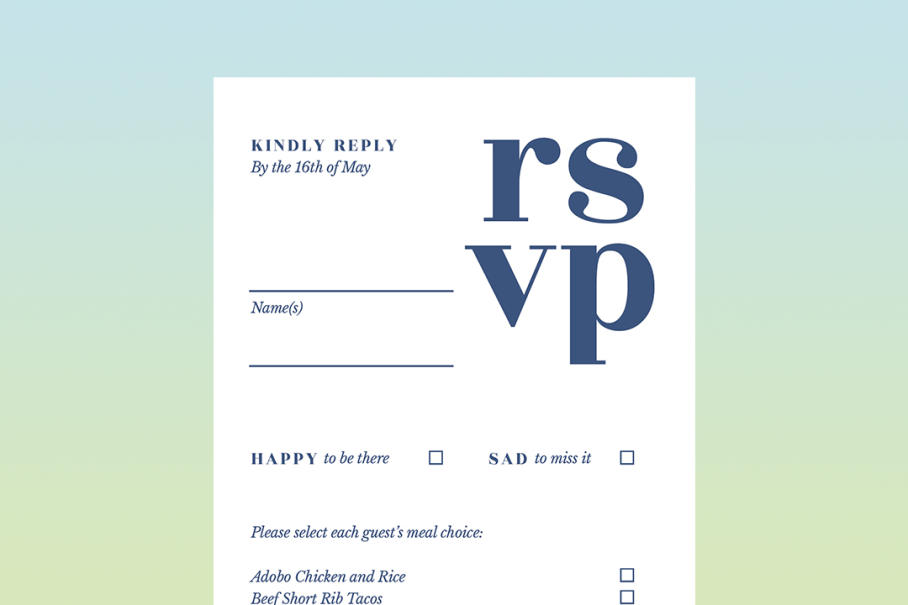 Can You Ask for an RSVP With a Save the Date?