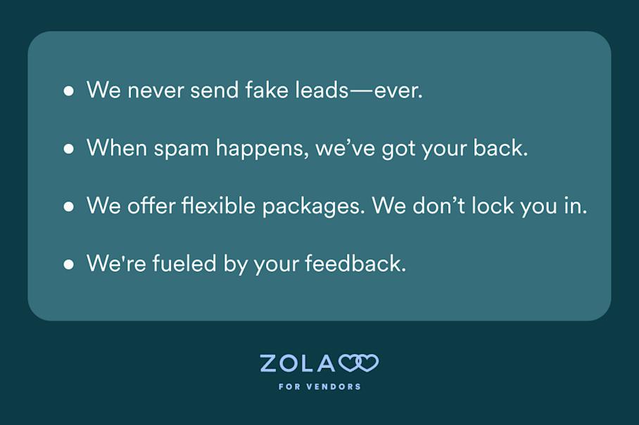 Our Vendor Promise Zola Expert Wedding Advice