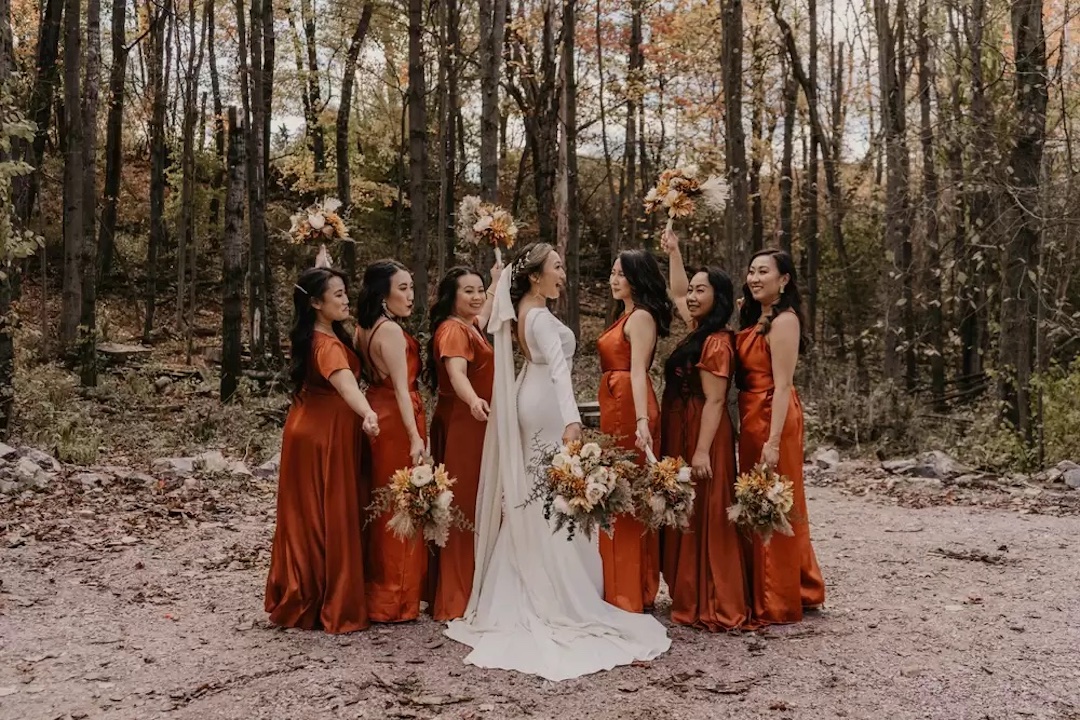 Burnt Orange Rust Fall Wedding Colors