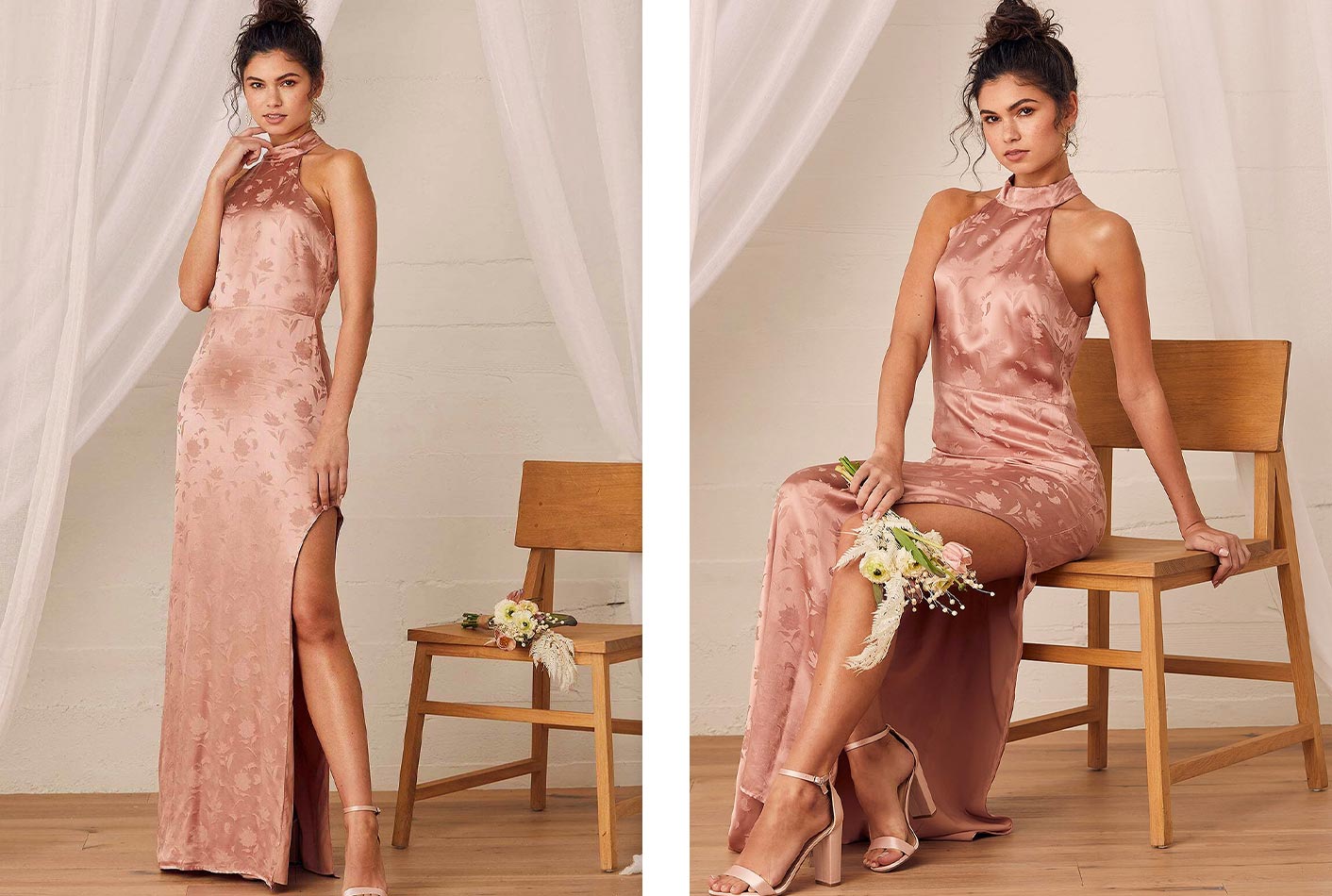 Shiny Gold Organza Dress - Tiered Maxi Dress - Tie-Strap Dress - Lulus