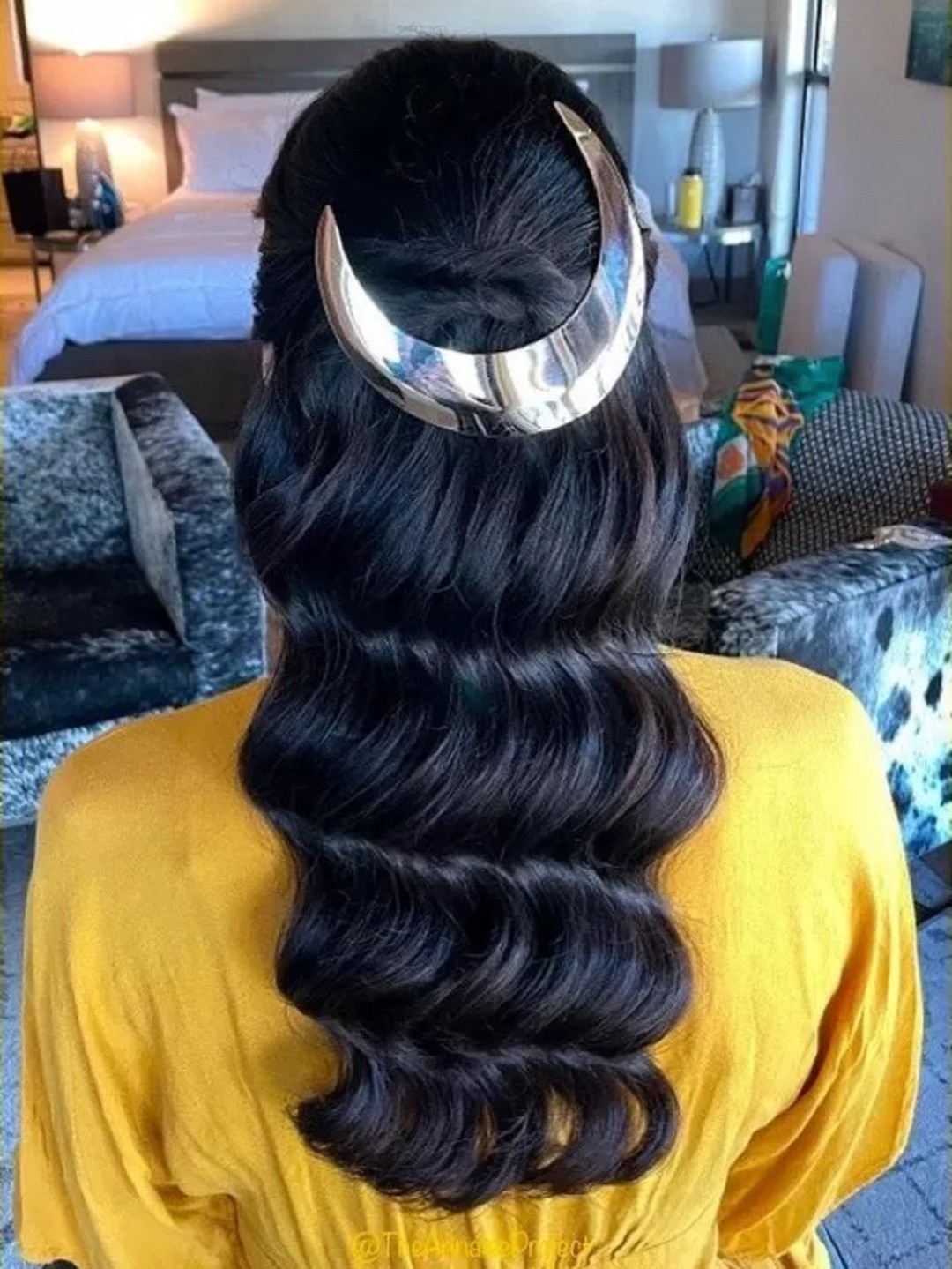 Hollywood Glam Wedding Hairstyle