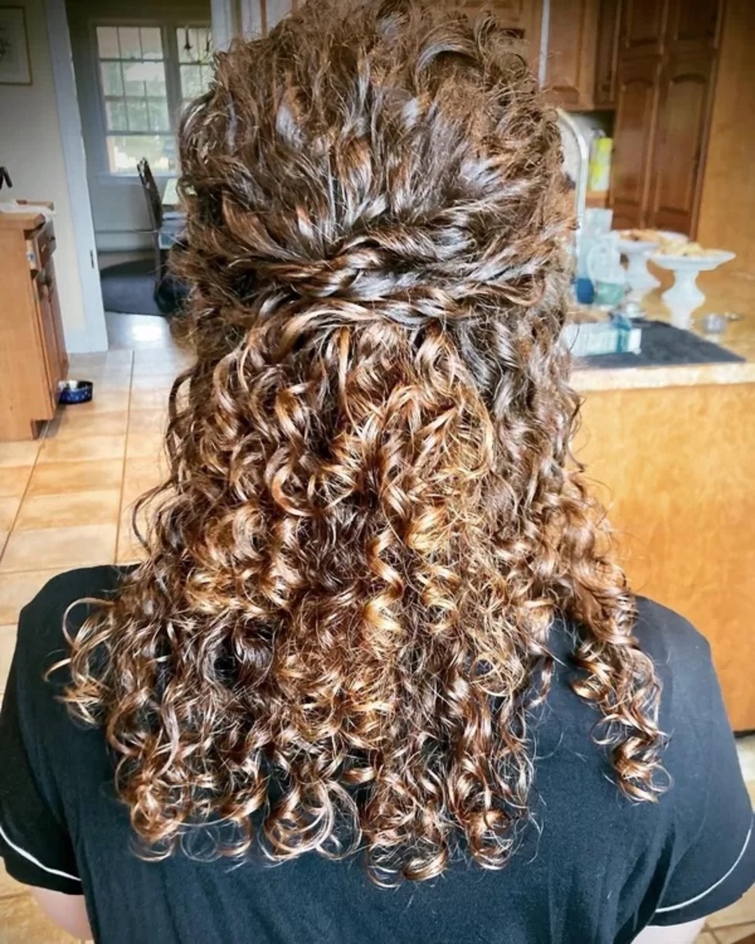 Curl Control Half Up Half Down Bridal Hair