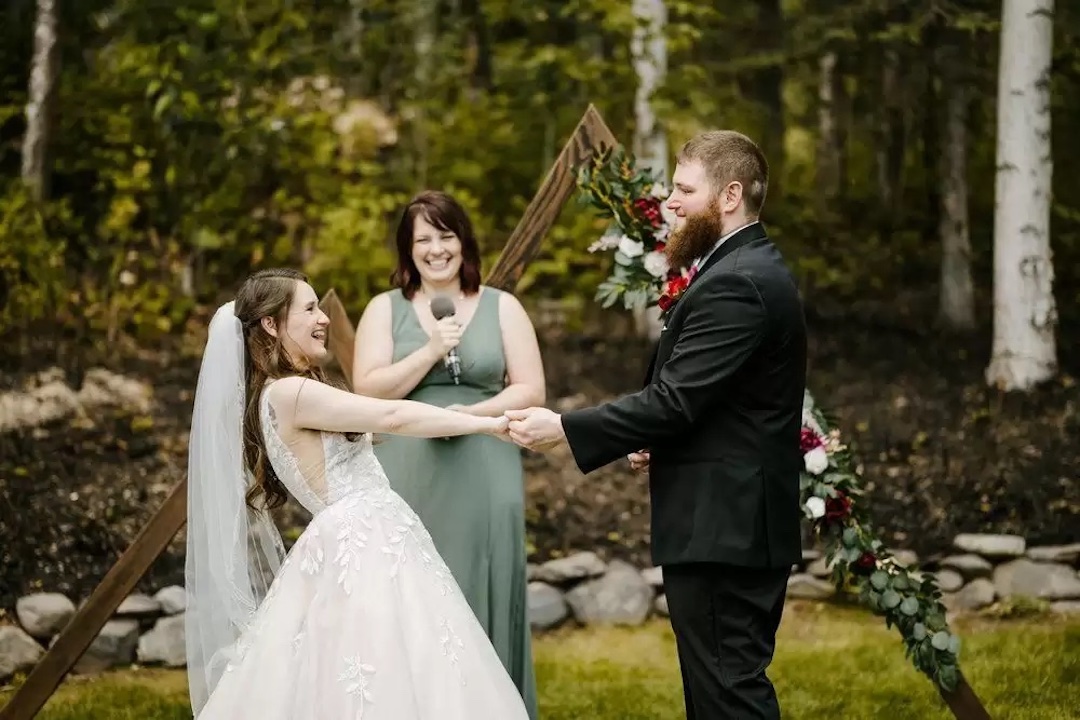 Backyard Wedding Ceremony