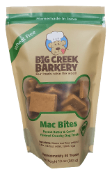 Mac Bites dog treat package\n\t\t\t - front view