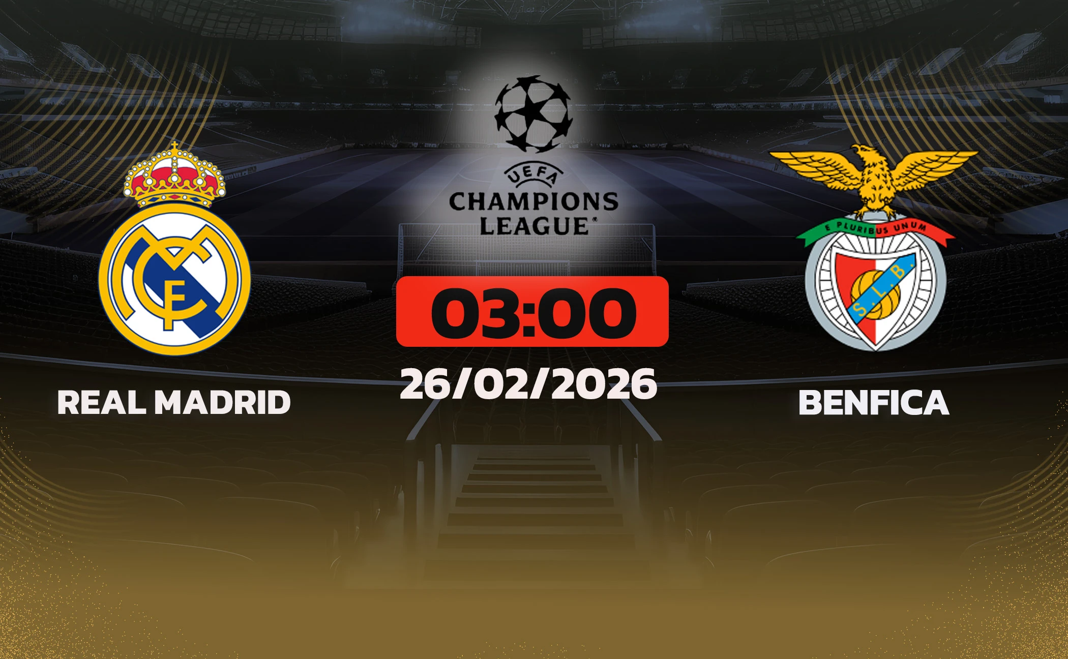Soi kèo Real Madrid vs Benfica, 03h00 ngày 26/2: Lợi thế sân nhà, cầm chắc 3 điểm