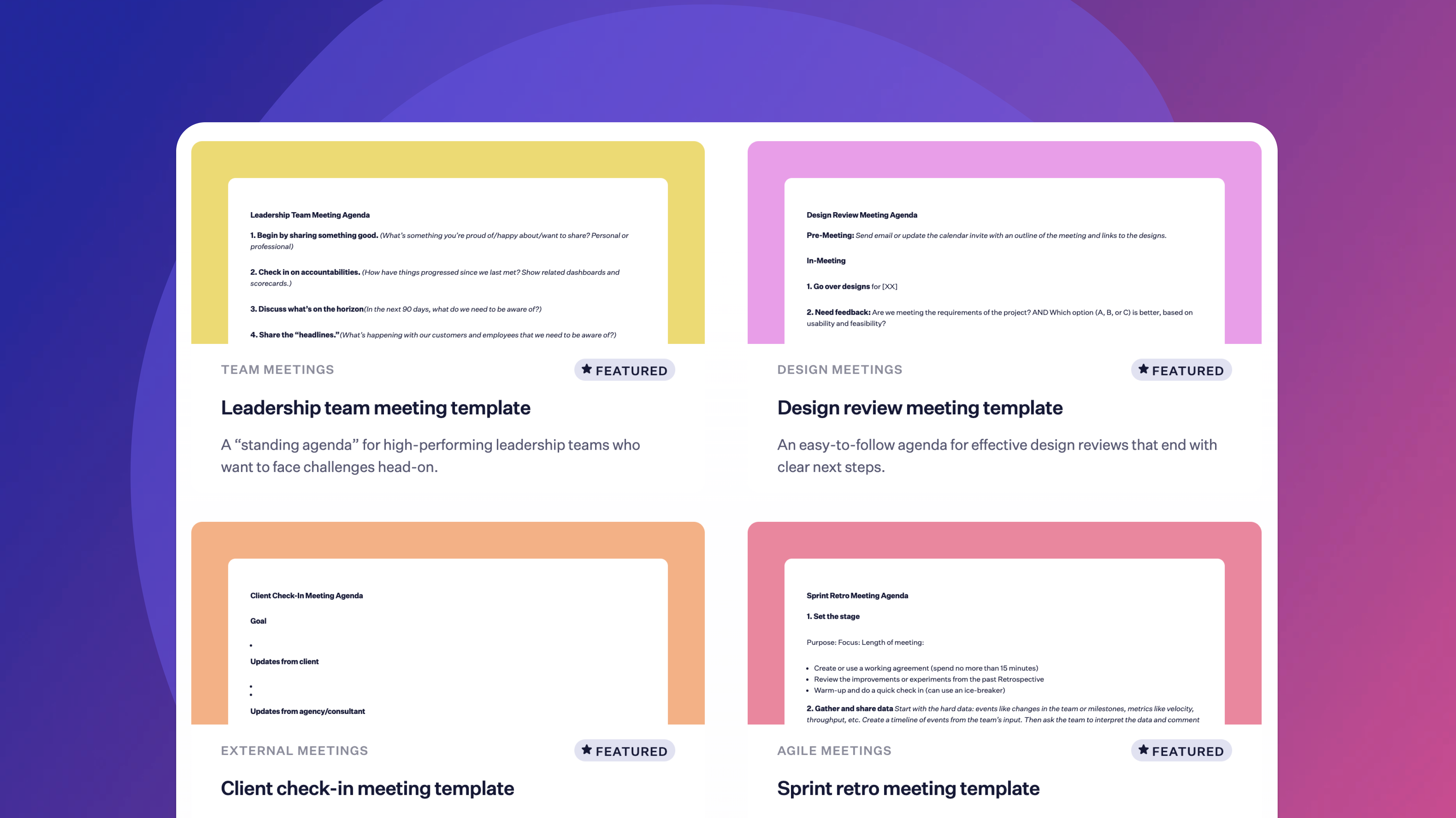 10 Meeting Agenda Examples To Help You Get More Done Vowel