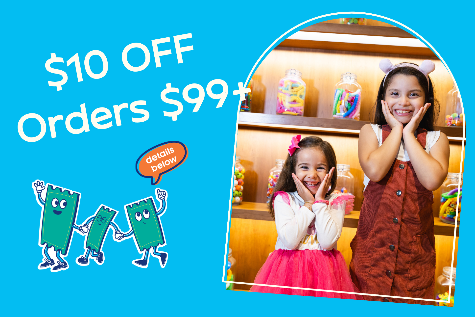 Last Chance To Save: Save $10 when you spend $99+ online orders. Applicable to Bluey's House at CAMP Houston and Peppa Pig x CAMP only.