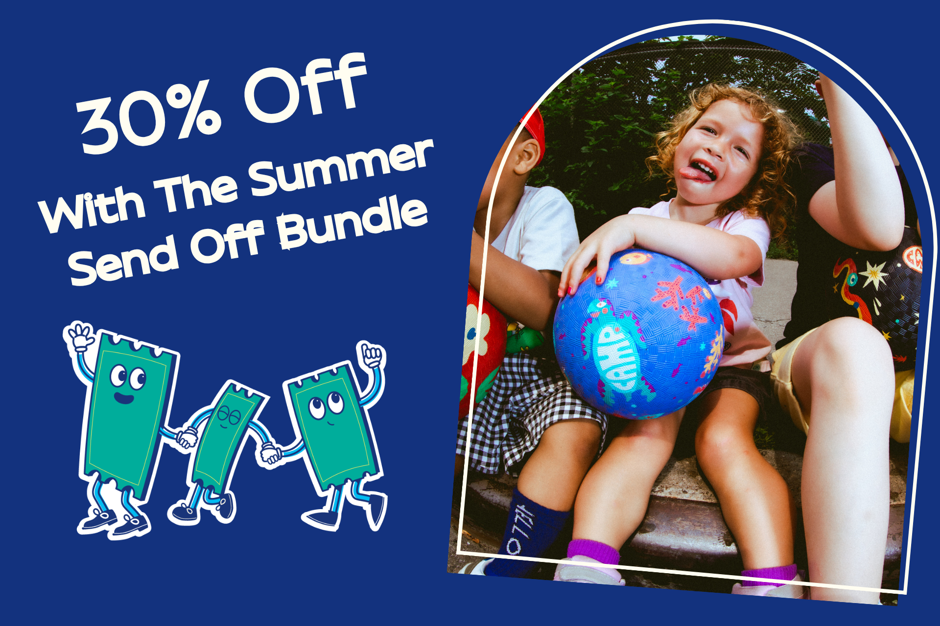 30% OFF when you book a Summer Send-Off bundle. Each bundle includes one experience ticket, one Slime Bar activity and one Craft Studio activity. 