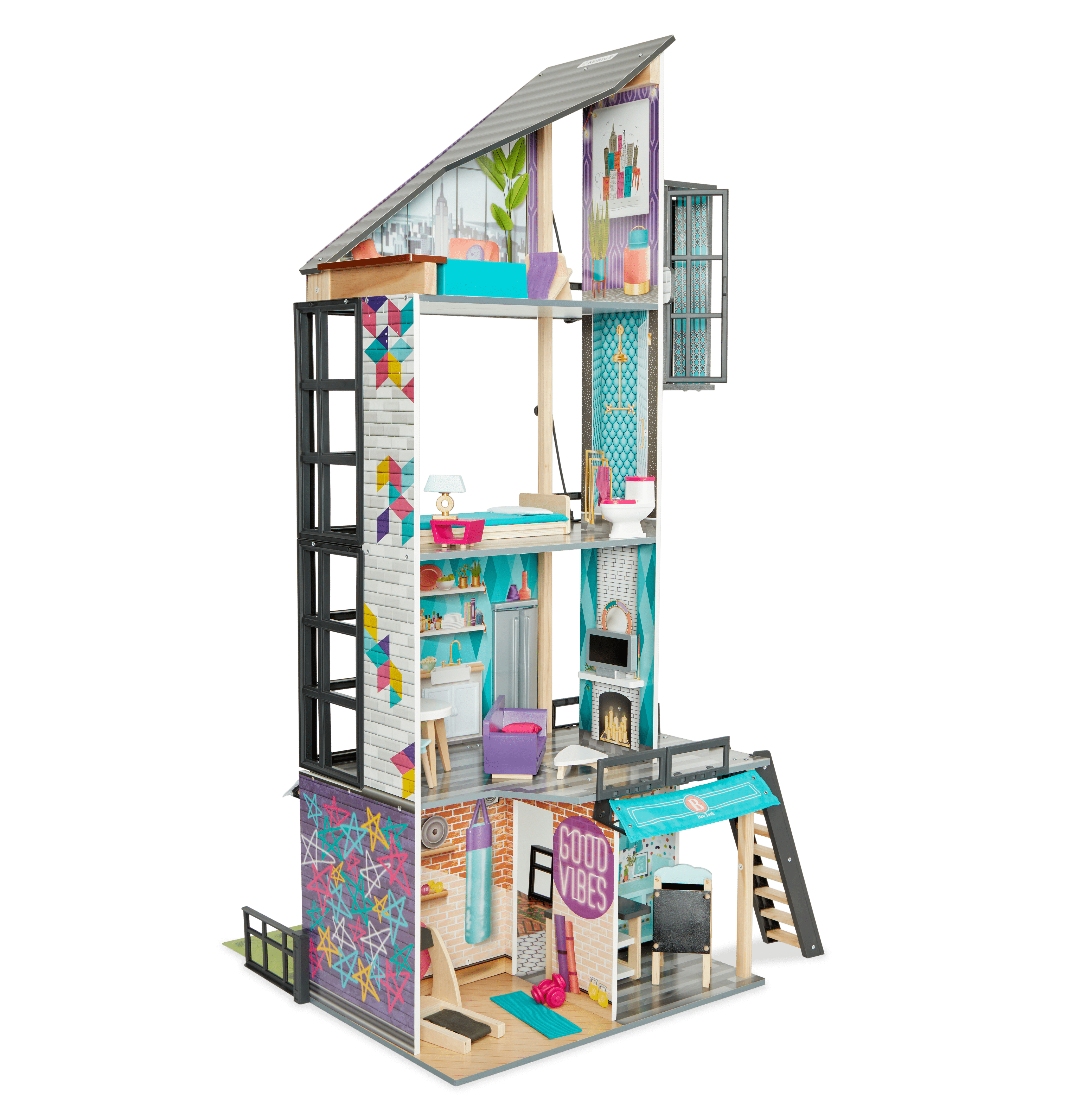 kidkraft city lights dollhouse