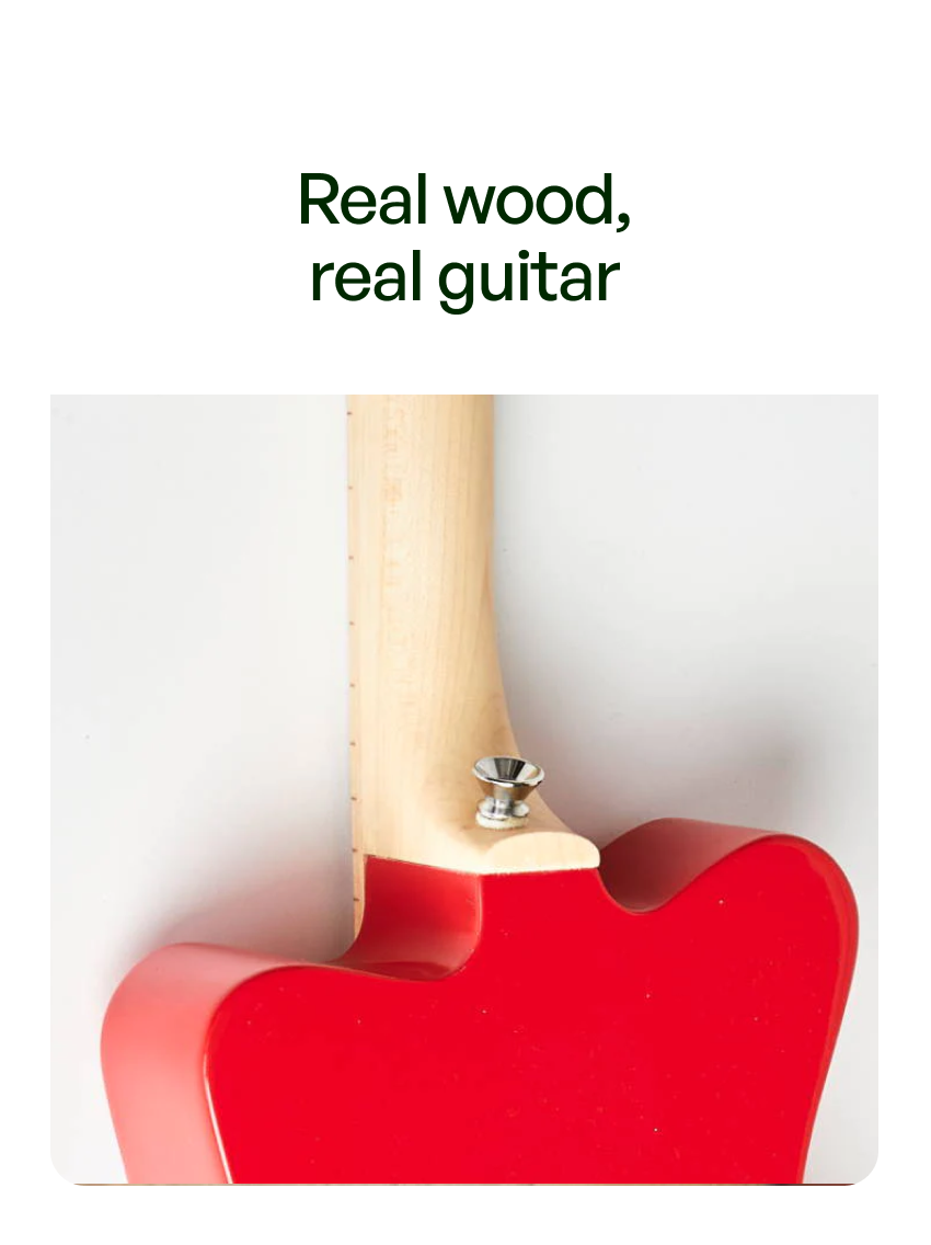Real wood, real guitar