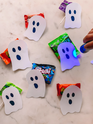 Black-Light-Halloween-Candy-Hunt-Ghosts