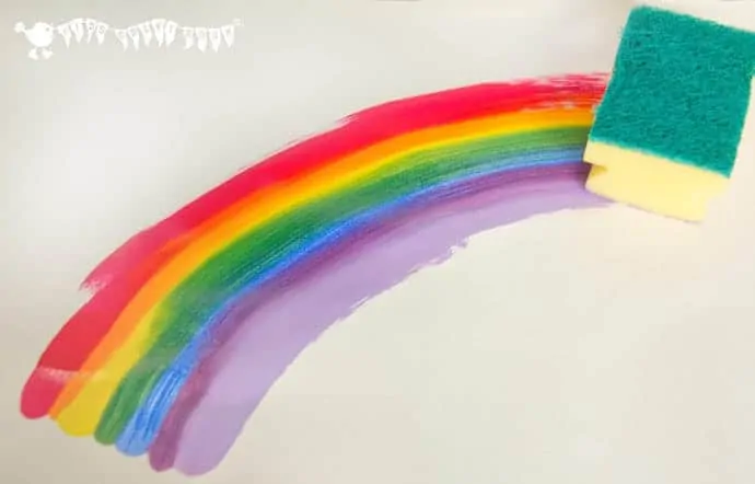 Rainbow-Sponge-Painting