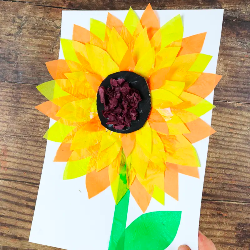 Tissue-Paper-Sunflower