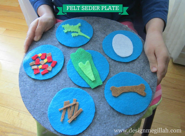 felt seder plate craft