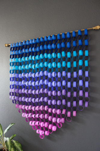 Paper Chain Ombre Wall Hanging