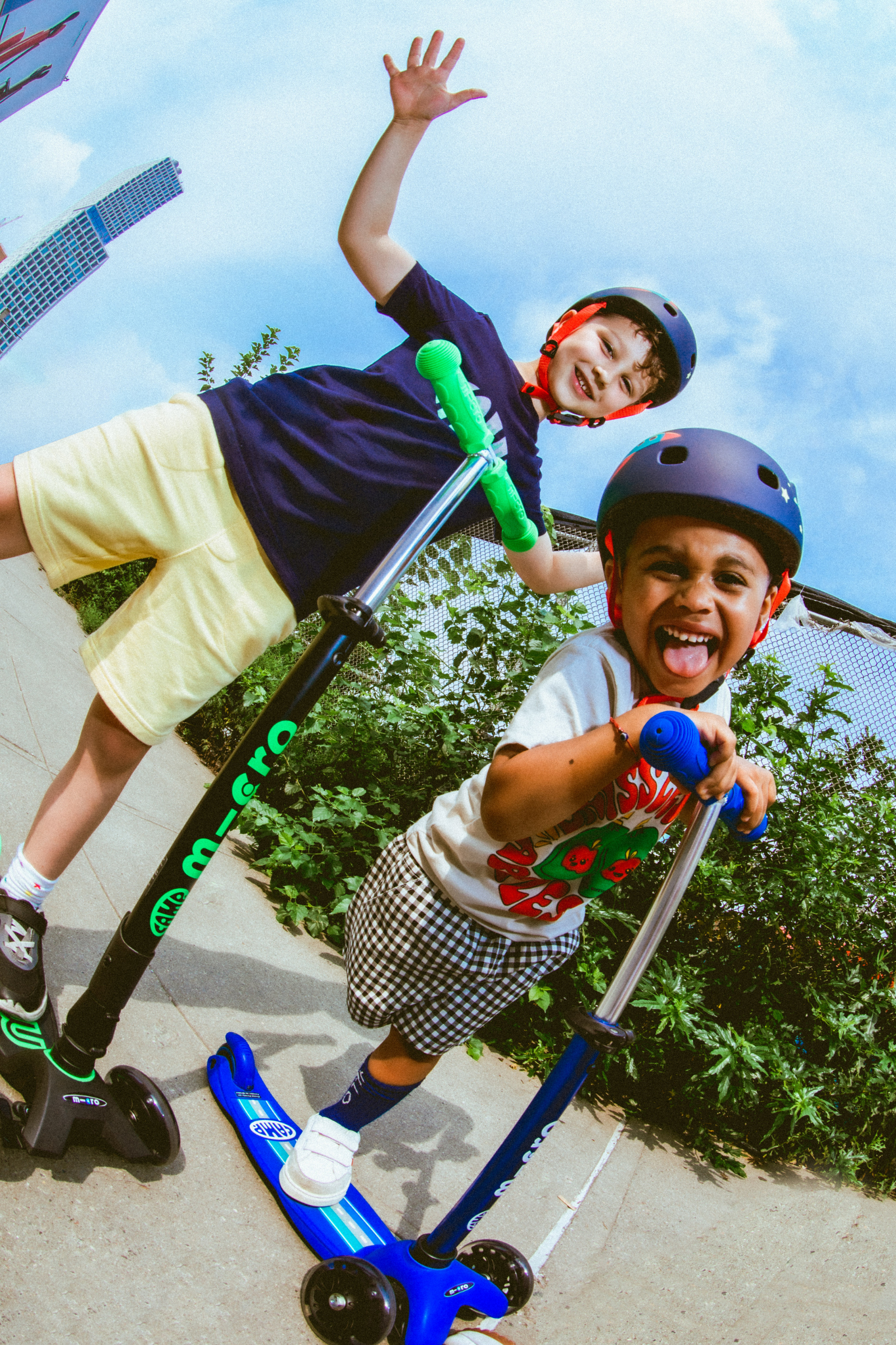 Kids having fun on a day off of school