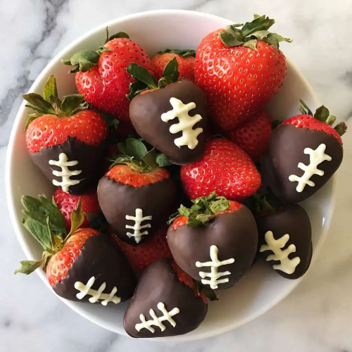 football strawberries