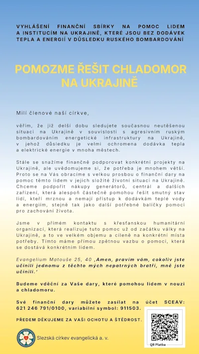 Pomozme řešit chladomor na Ukrajině