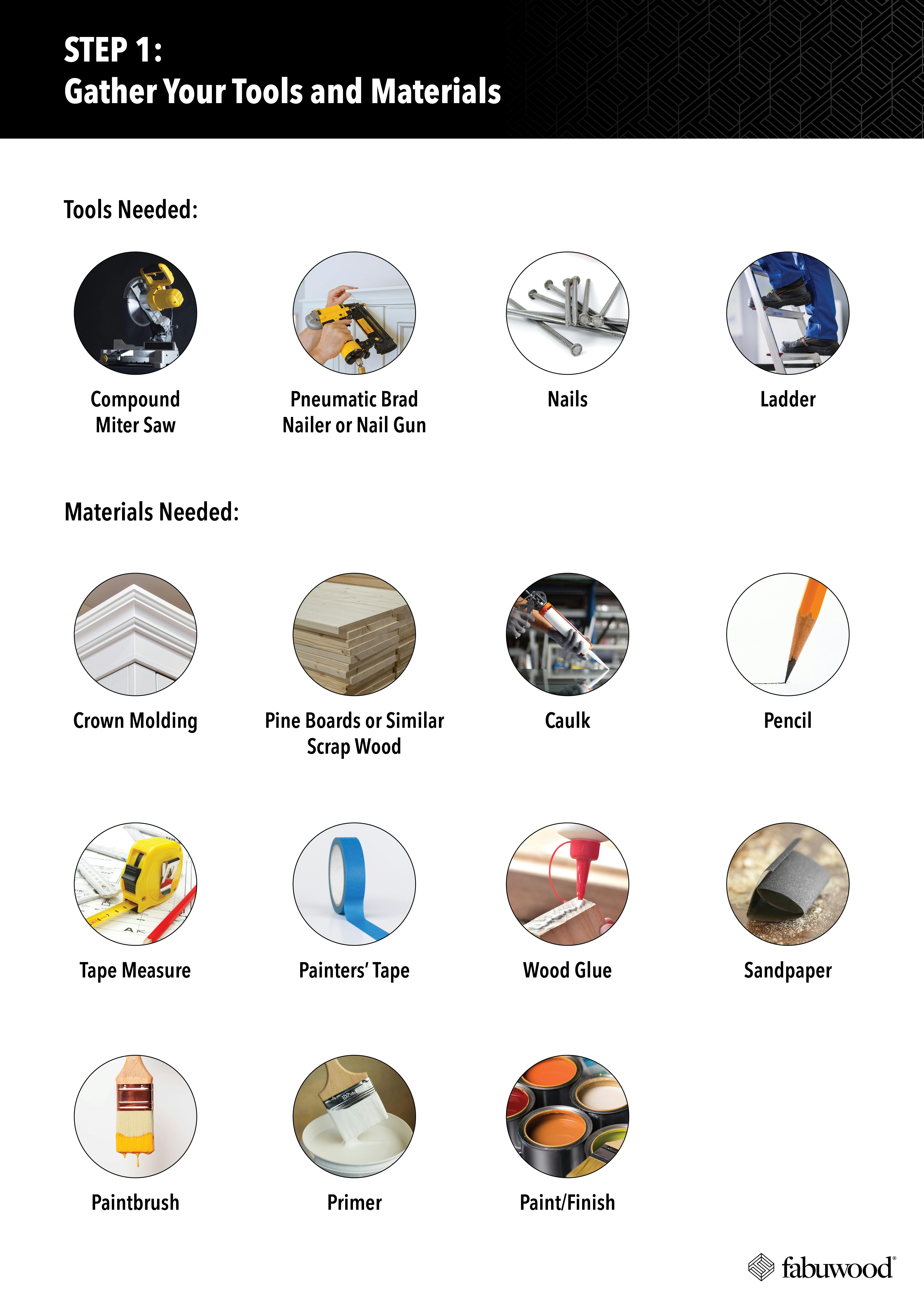 gather your tools and materials