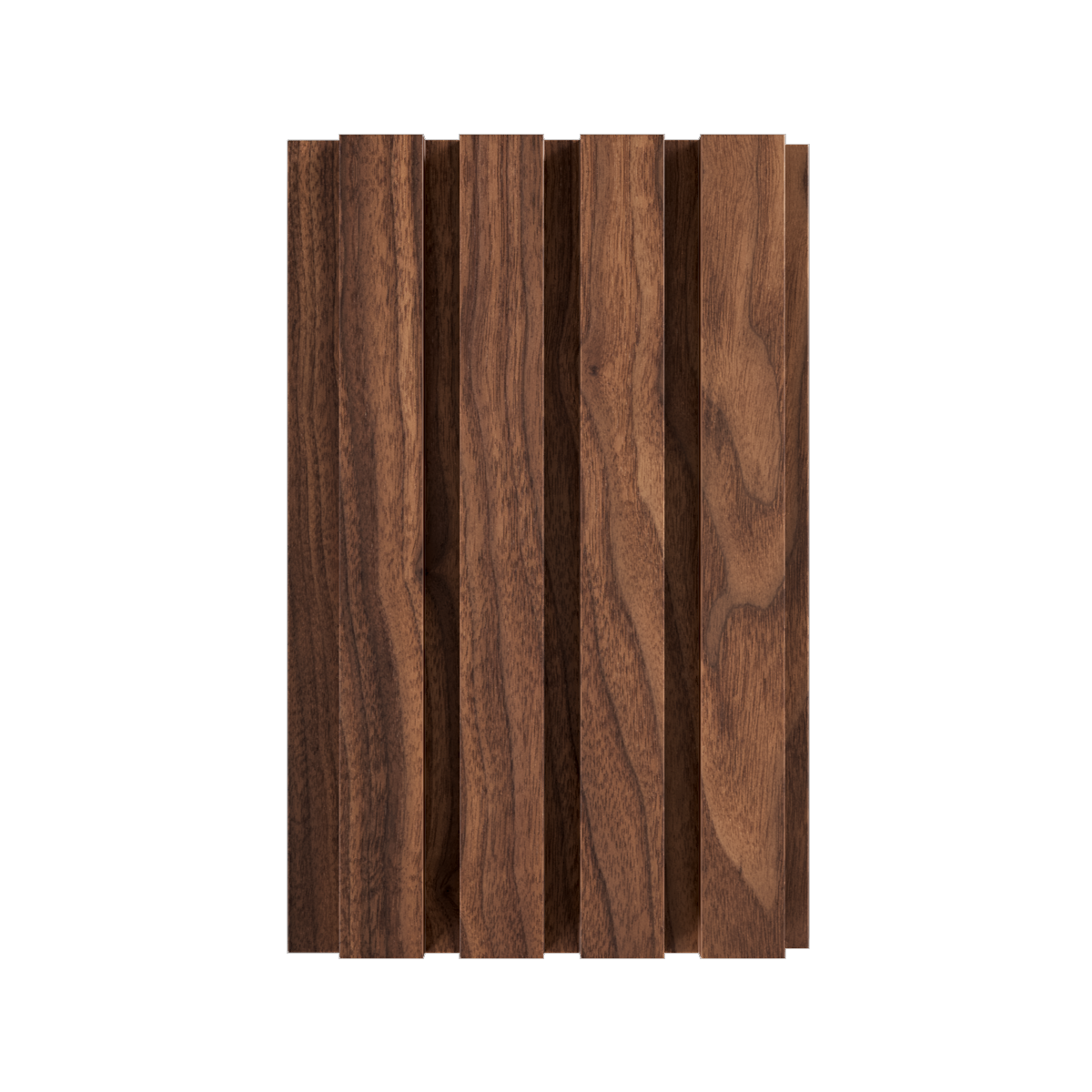 Slatted panel in Walnut
