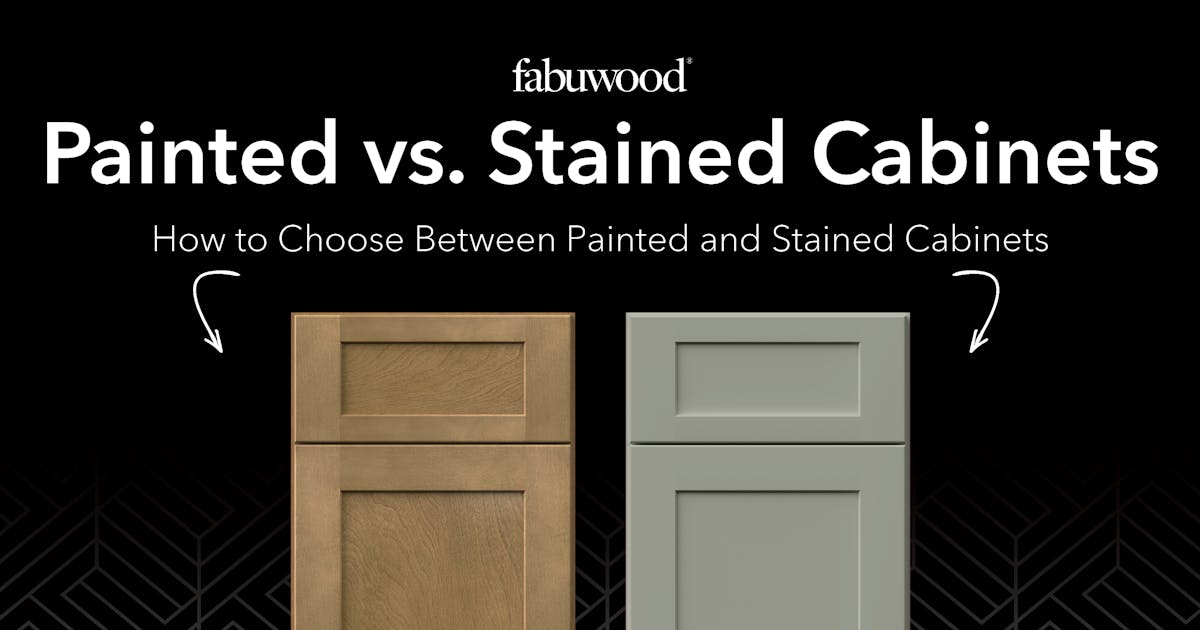 Painted vs. Stained Cabinets | Fabuwood Cabinetry