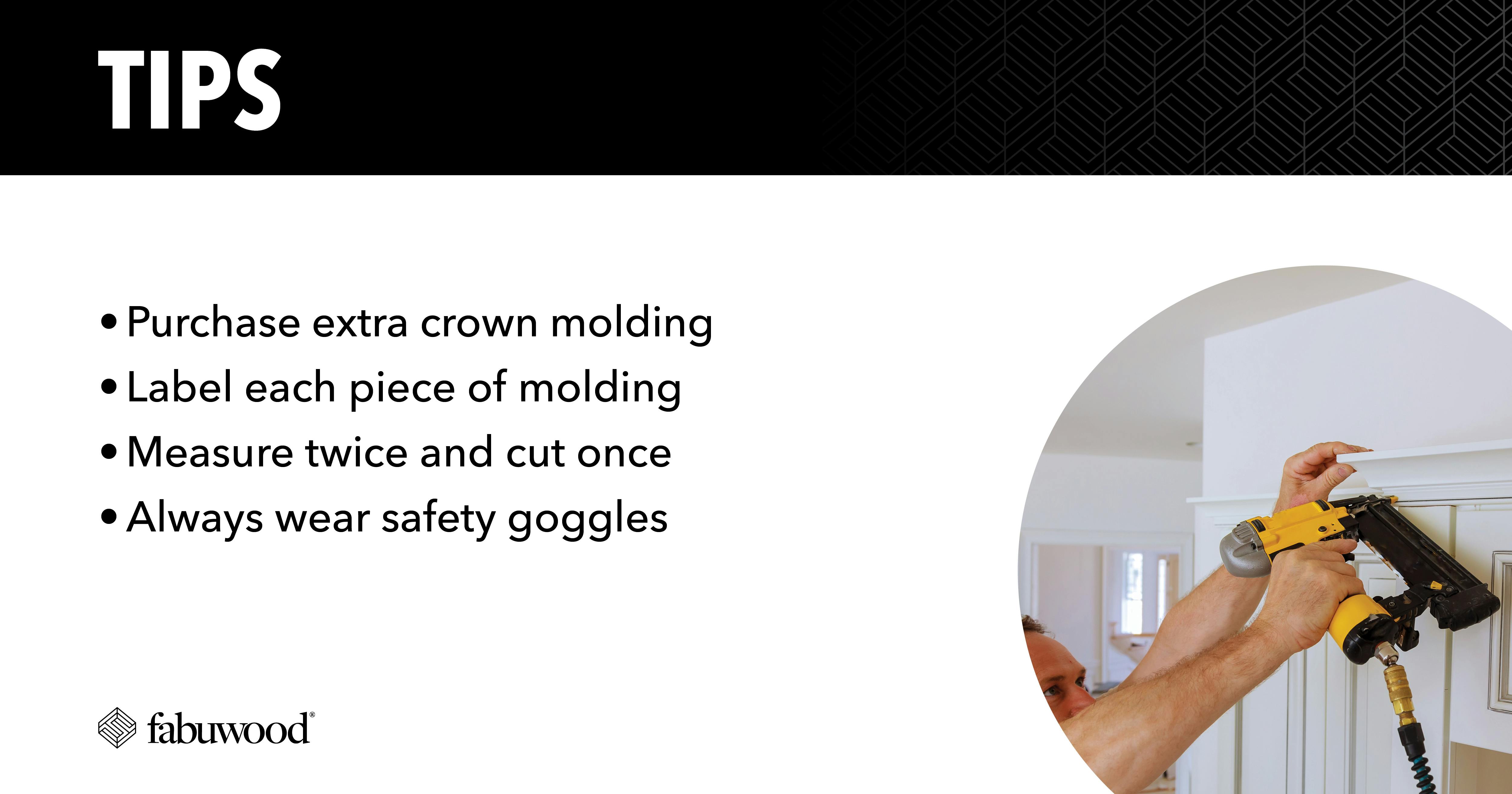 tips for installation success of kitchen cabinet crown moldings