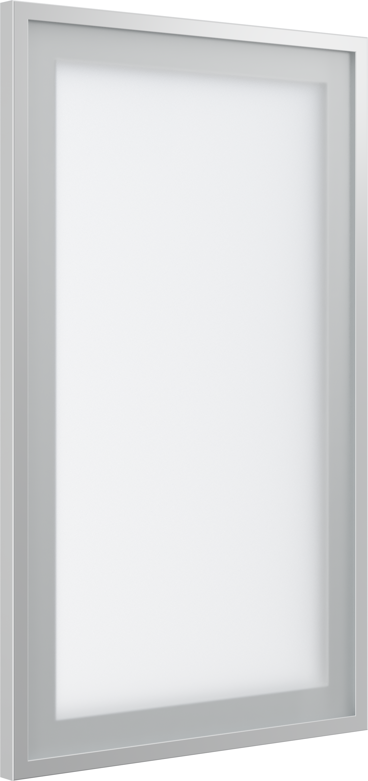 1-3/4" wide frame with raised edge