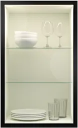 FAB017 - BLK - Clear Glass