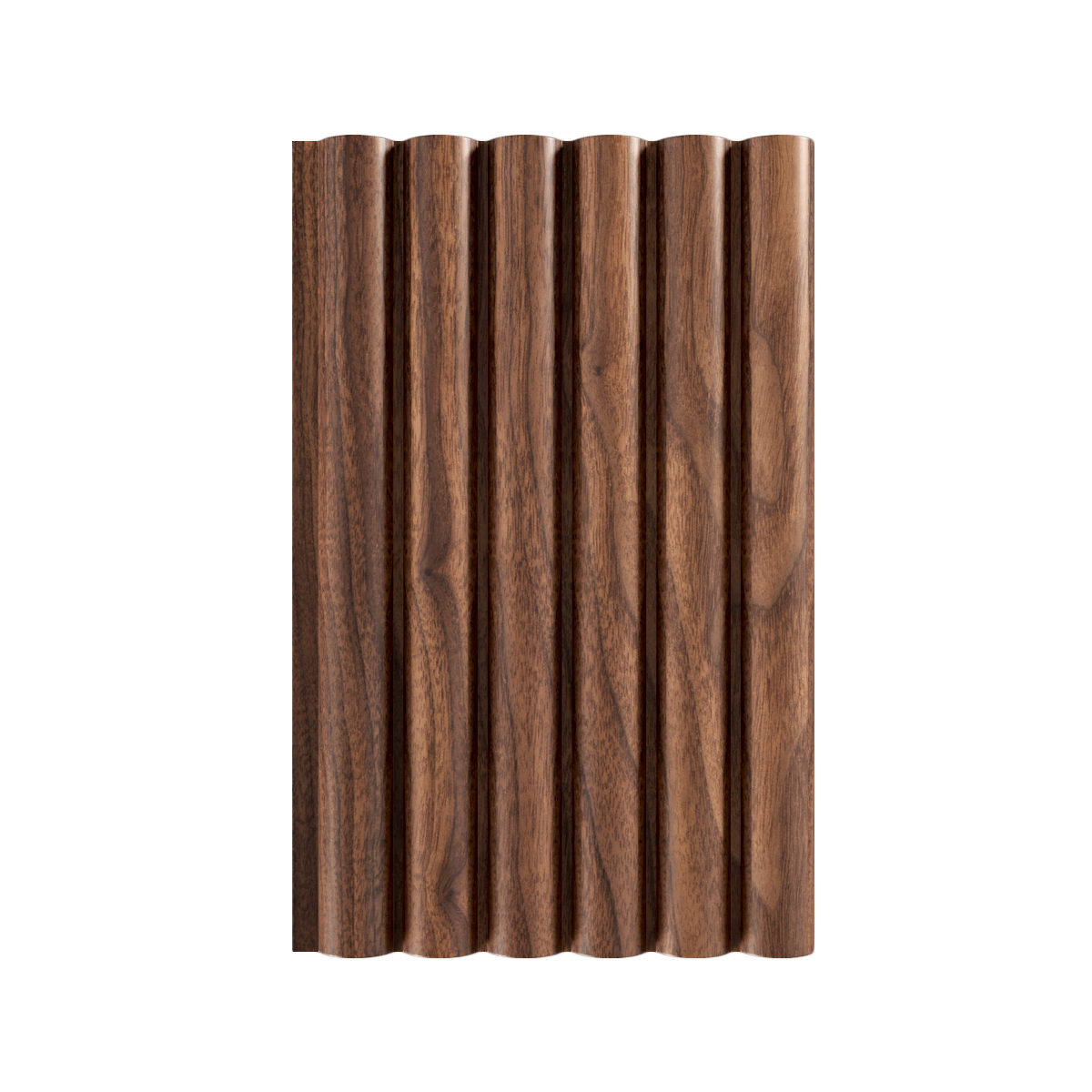 Reeded panel in Walnut