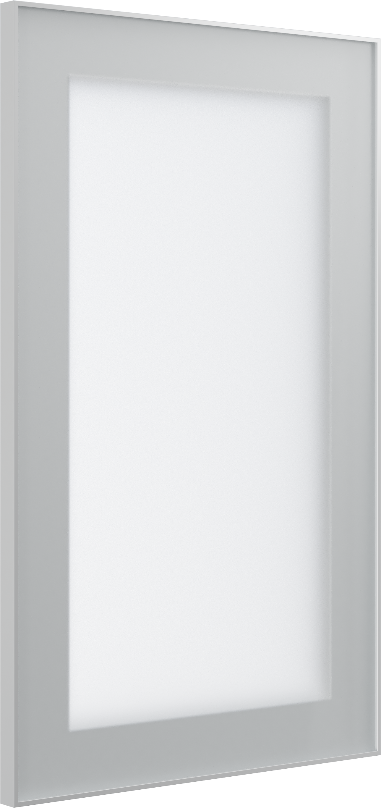 2-1/8" wide frame with bezeled edge
