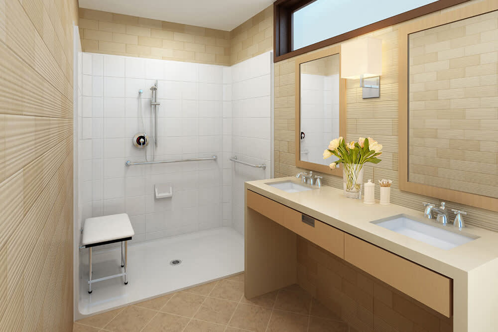 Bathroom Remodel Challenge!  Traditional bathroom, Shower shampoo
