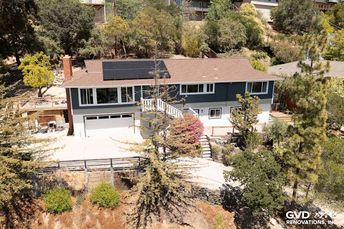 Modern home exterior showcasing James Hardie Iron Gray siding with Arctic White trim in San Rafael, CA