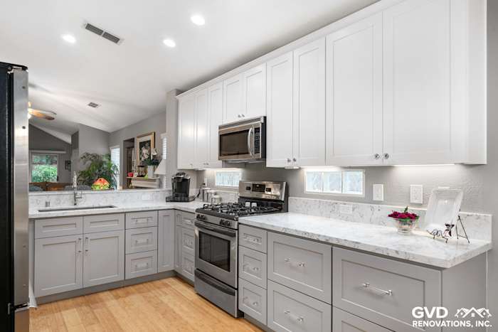 Gray/White Kitchen Remodel