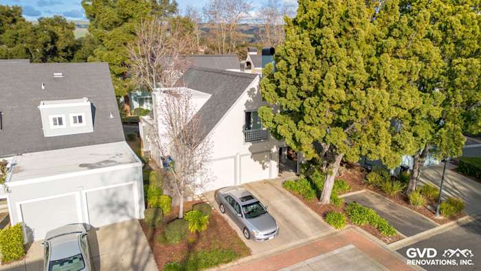 Two-story home in Fremont featuring new James Hardie siding, Milgard windows, and well-manicured landscaping