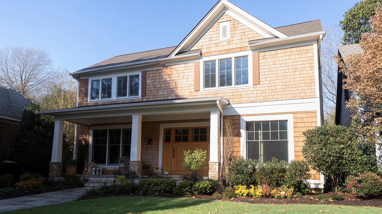 wood shake siding photo