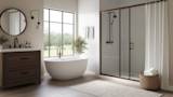Transform Your Bathroom Look with Sliding Shower Doors!
