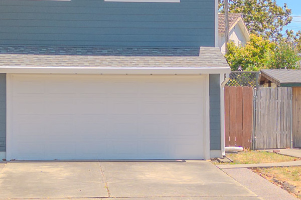 Two-story home featuring James Hardie siding in Evening Blue with Arctic White trim in Santa Clara, CA