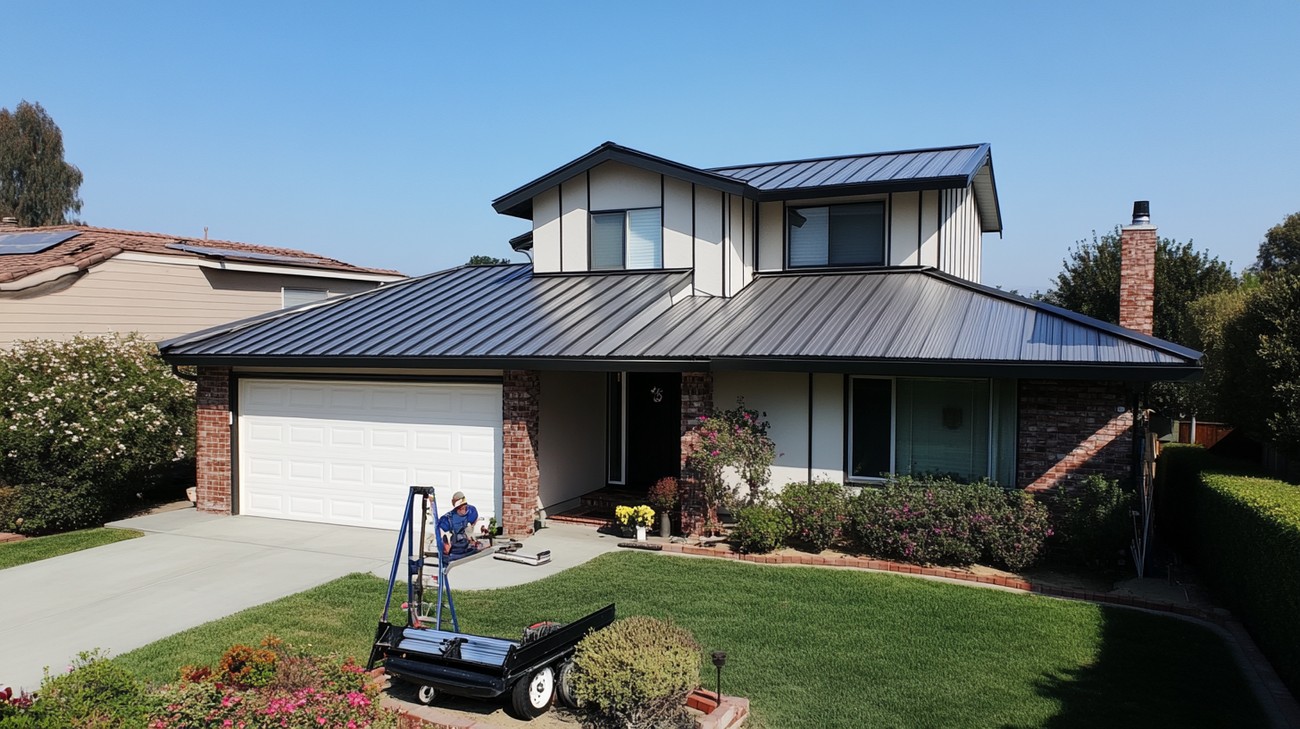 How to Install a Metal Roof photo